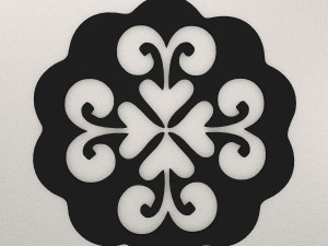 Flower Wall Decoration WARAJ1 3D प्रिंट मॉडल