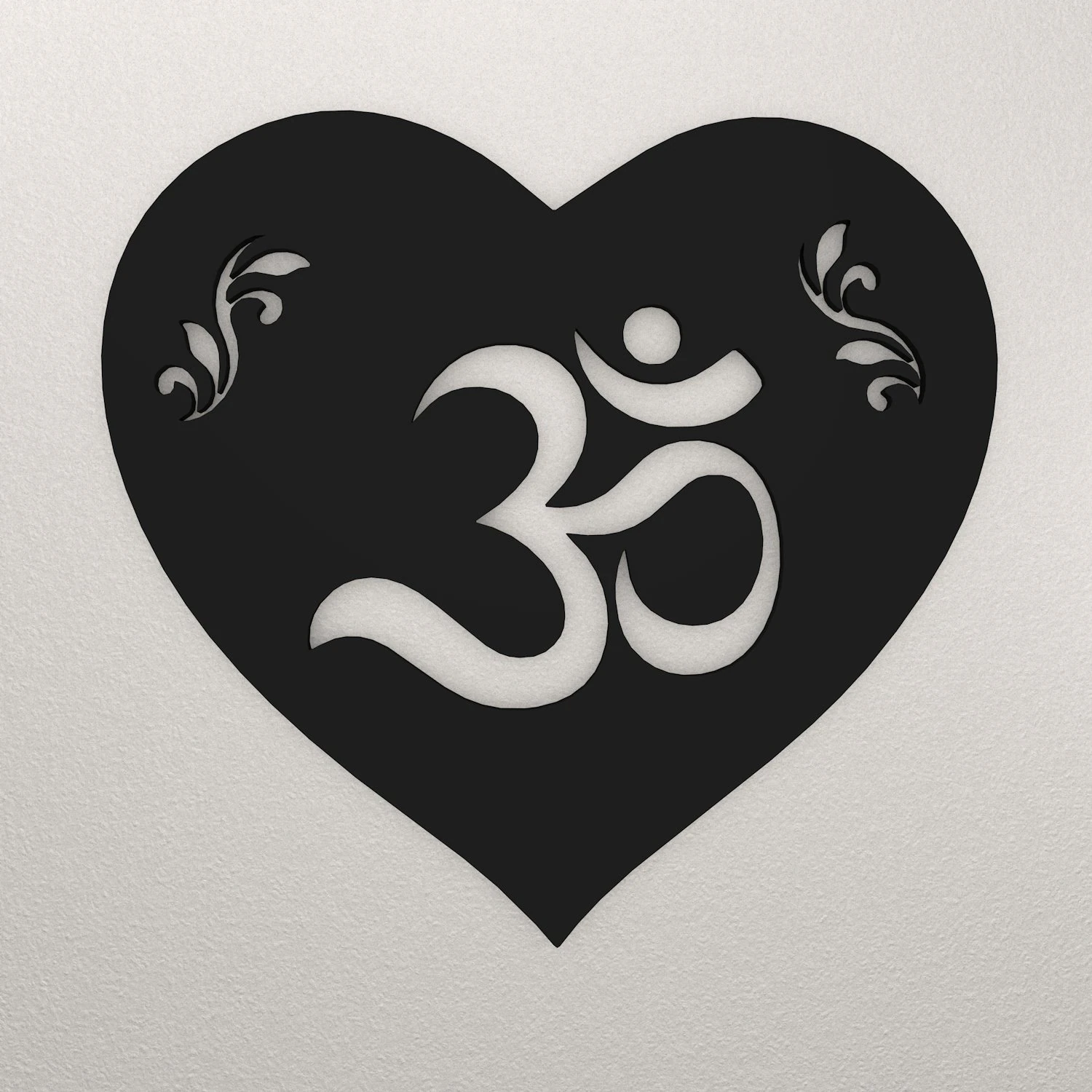Heart Wall Decoration WARAJ2 3D Print Model .c4d .max .obj .3ds .fbx .stl .blend