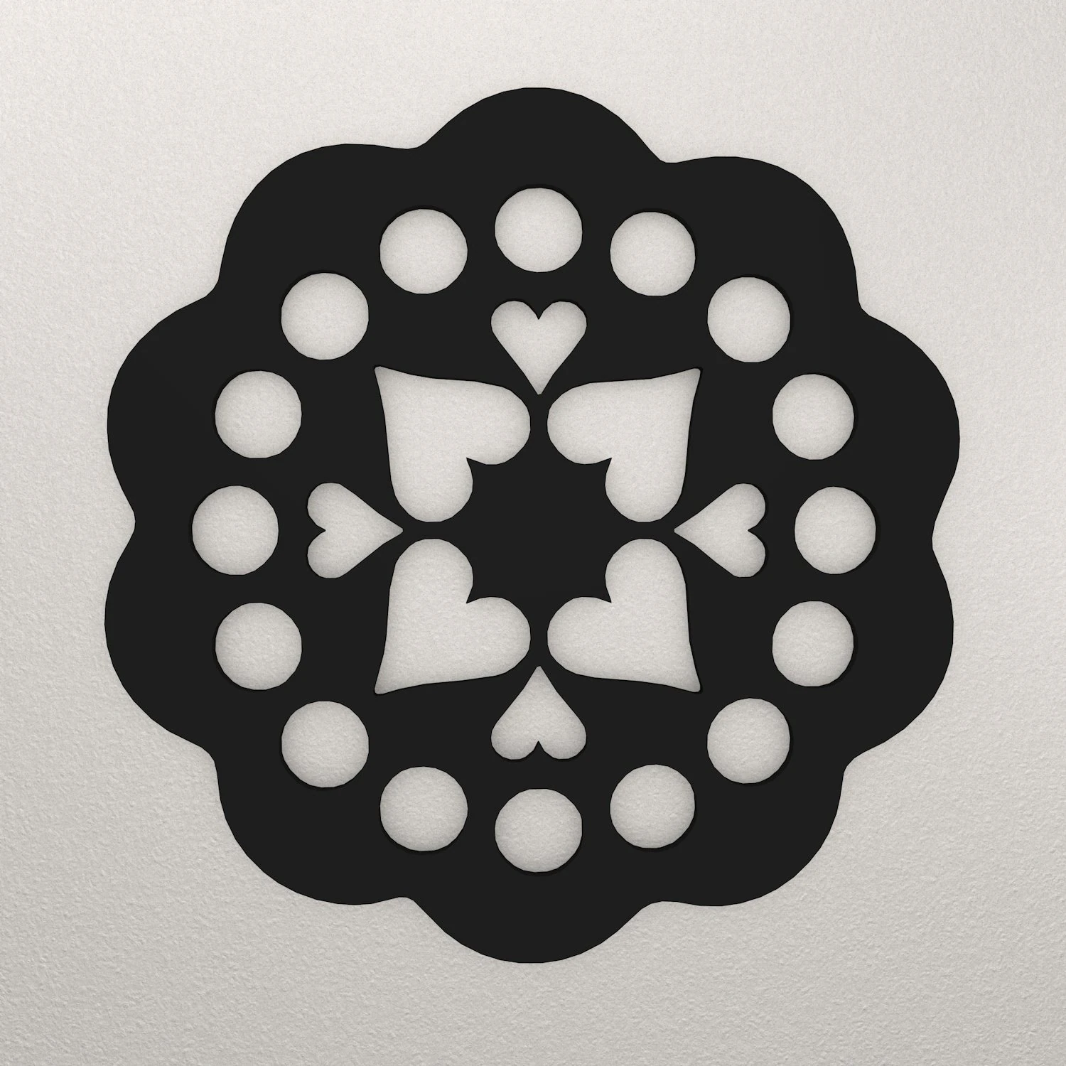 Flower Wall Decoration WARAJ3 3D Print Model .c4d .max .obj .3ds .fbx .stl .blend