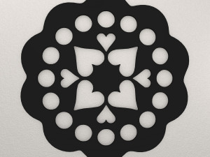Flower Wall Decoration WARAJ3 3D-printmodel