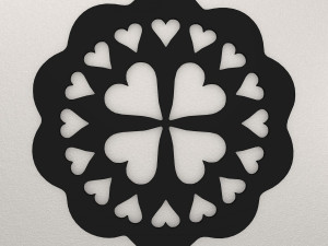 Flower Wall Decoration WARAJ4 3D 프린트 모델