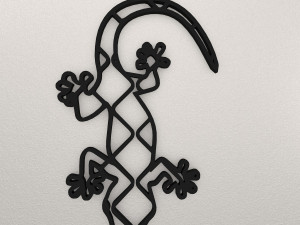 Lizard Wall Decoration WARAJ5 3D-Druckmodell