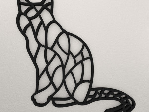 Cat Wall Decoration WARAJ7 Modelo de impresión 3D