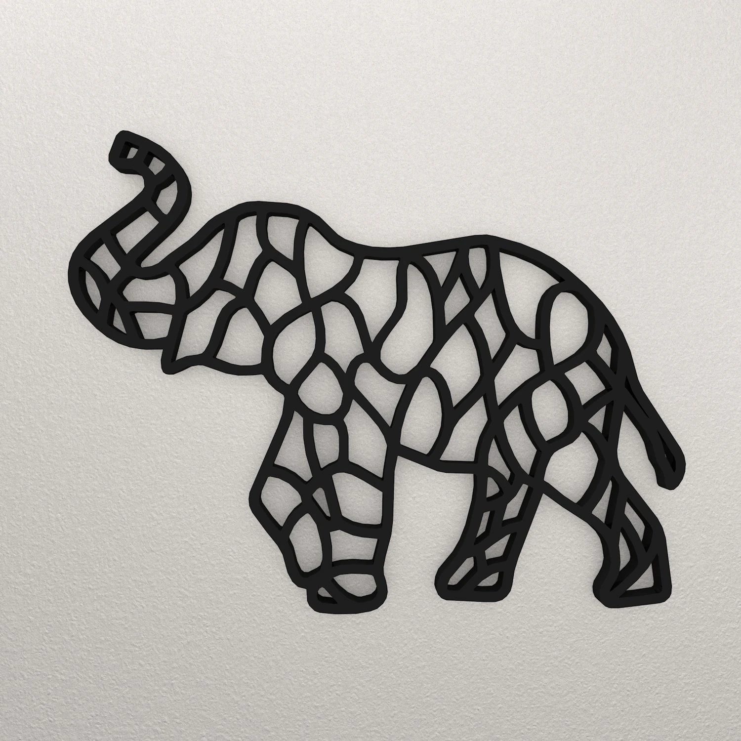 Elephant Wall Decoration WARAJ11 3D Print Model .c4d .max .obj .3ds .fbx .stl .blend 
