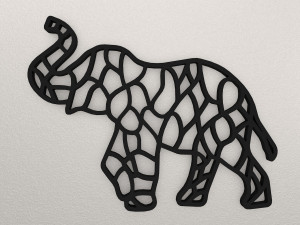 Elephant Wall Decoration WARAJ11 3D 프린트 모델
