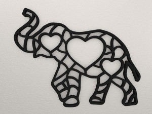 Elephant Wall Decoration WARAJ12 3D प्रिंट मॉडल