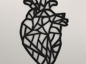 Heart Wall Decoration WARAJ13 3D-printmodel