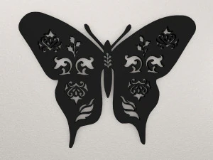 Schmetterling-Wanddekoration WARAJ16 3D Druckmodell