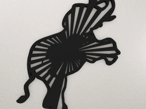 D&eacute;coration murale &eacute;l&eacute;phant WARAJ18 Modèles 3D en vedette