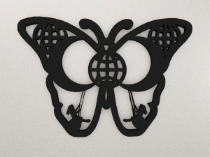 Butterfly Wall Decoration WARAJ20 3D Print Model