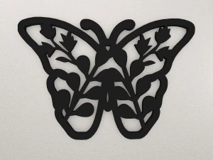 तितली दीवार सजावट WARAJ23 3D प्रिंट मॉडल