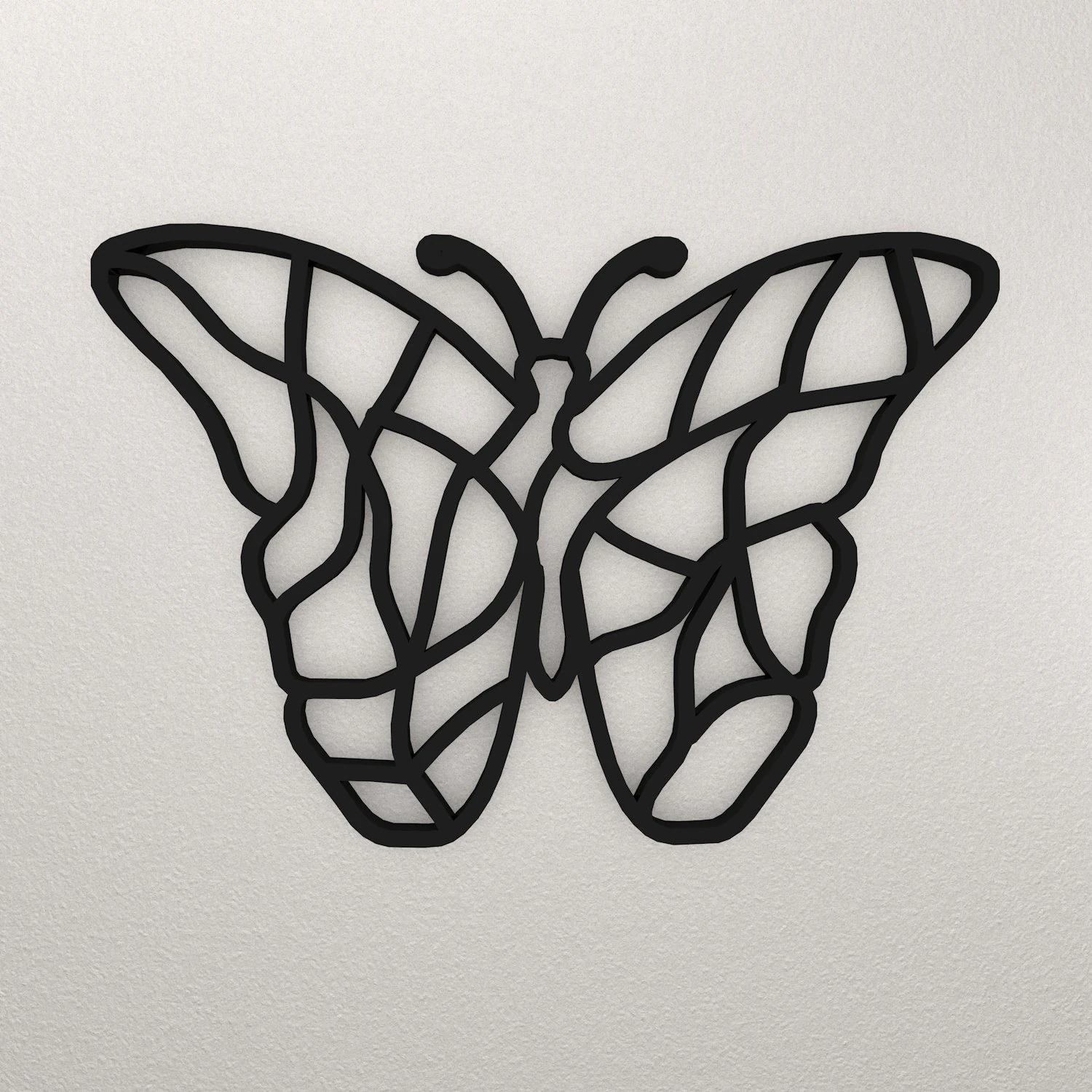 Butterfly Wall Decoration WARAJ24 3D Print Model .c4d .max .obj .3ds .fbx .stl .blend 