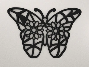 Butterfly Wall Decoration WARAJ25 3D Print Model
