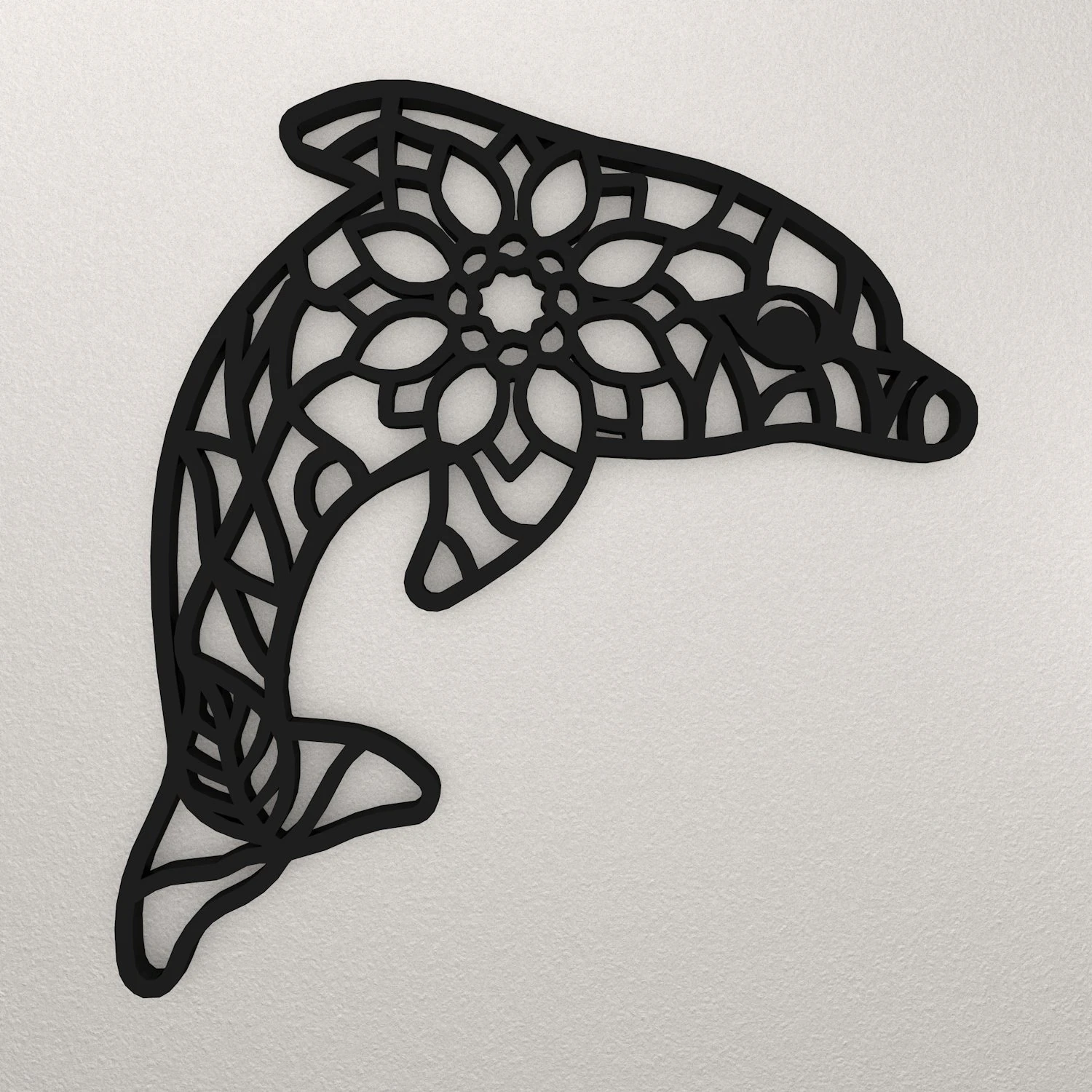 Fish Wall Decoration WARAJ30 3D Print Model .c4d .max .obj .3ds .fbx .stl .blend