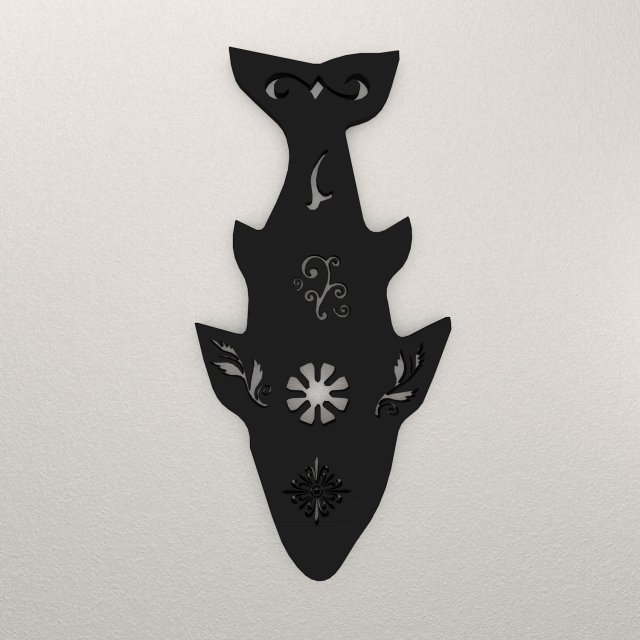 Fish Wall Decoration WARAJ31 Modello di stampa 3D .c4d .max .obj .3ds .fbx .stl .blend 