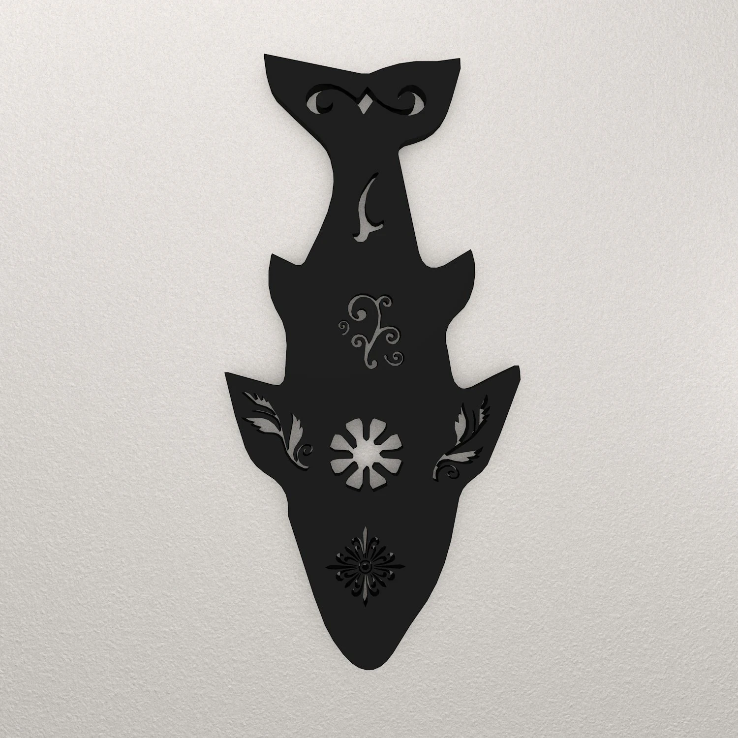 Fish Wall Decoration WARAJ31 3D Print Model .c4d .max .obj .3ds .fbx .stl .blend 