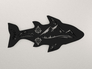 Fish Wall Decoration WARAJ32 3D Print Model