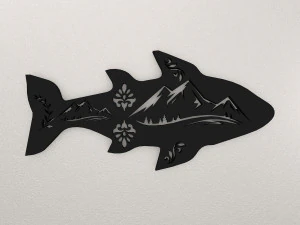 Настенное украшение &laquo;Рыба&raquo; WARAJ32 3D Принт Модель