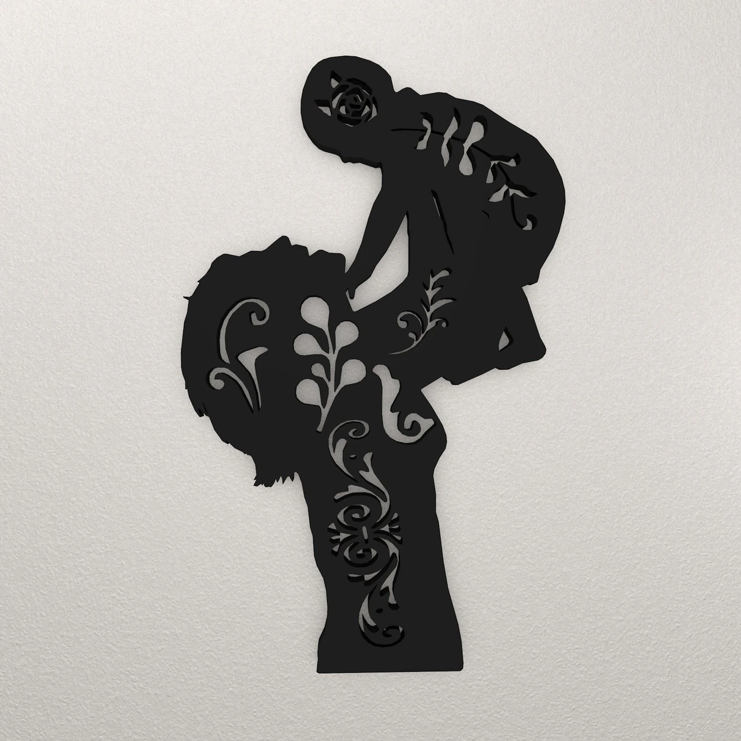 Mother Baby Wall Decoration WARAJ35 3D Print Model .c4d .max .obj .3ds .fbx .stl .blend