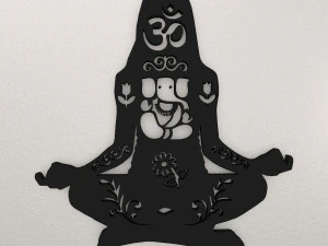 Yoga Wall Decoration WARAJ36 3D Print Model