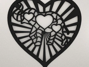 D&eacute;coration murale &eacute;l&eacute;phant WARAJ38 Modèles 3D en vedette