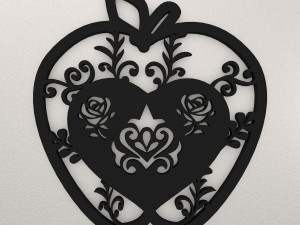 Apple Wall Decoration WARAJ40 3D 打印模型