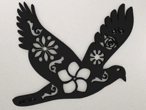 Bird Wall Decoration WARAJ42 3D Print Model