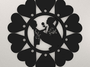 Mother Baby Love Wall Decoration WARAJ46 Modelo de Impressão 3D
