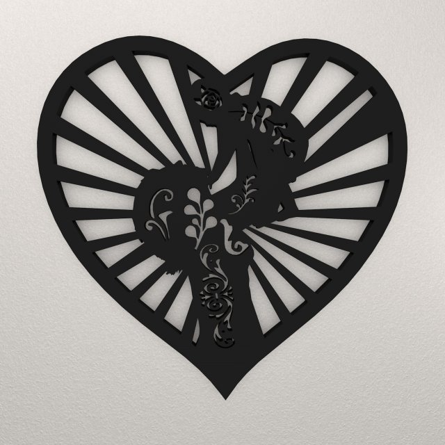 Mother Baby Love Wall Decoration WARAJ49 Model do druku 3D .c4d .max .obj .3ds .fbx .stl .blend 