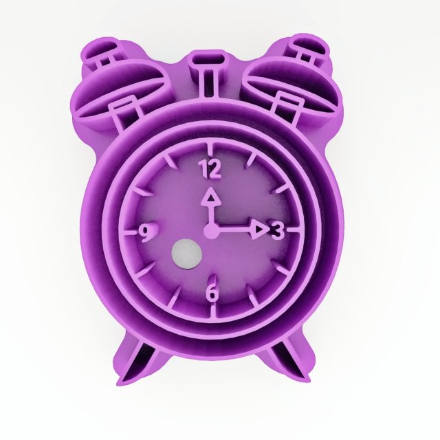 Clock Cookie Cutter CCSP1 3D 打印模型 .c4d .max .obj .3ds .fbx .stl .blend 