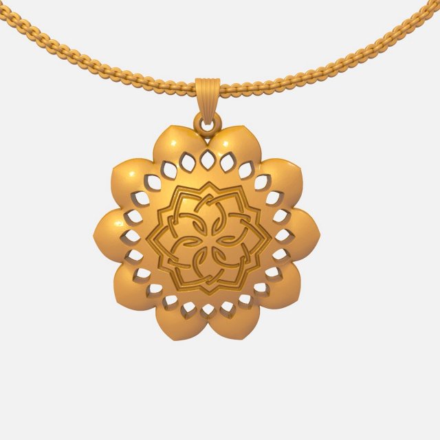 Pandora Necklace Pendant PNPJSP155 3D Print Model .c4d .max .obj .3ds .fbx .stl .blend 