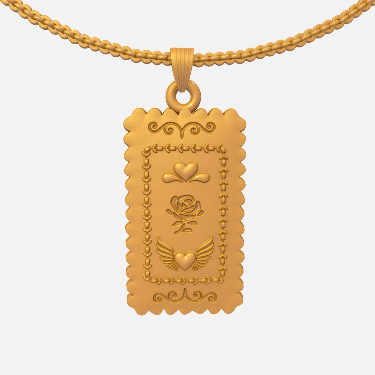 Pandora Necklace Pendant PNPJSP207 3D Print Model .c4d .max .obj .3ds .fbx .stl .blend 