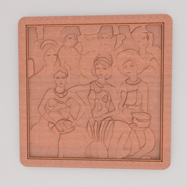 WALL ART WAAV24RAJ17 WALL Decoration 3D Druckmodell .c4d .max .obj .3ds .fbx .stl .blend 