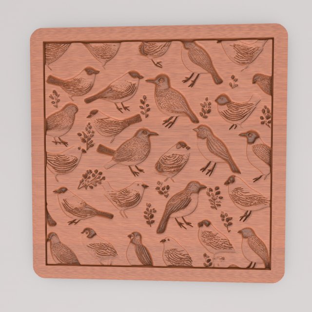 Wall Art WAAV24RAJ07 Wall Decoration 3Dプリントモデル .c4d .max .obj .3ds .fbx .stl .blend