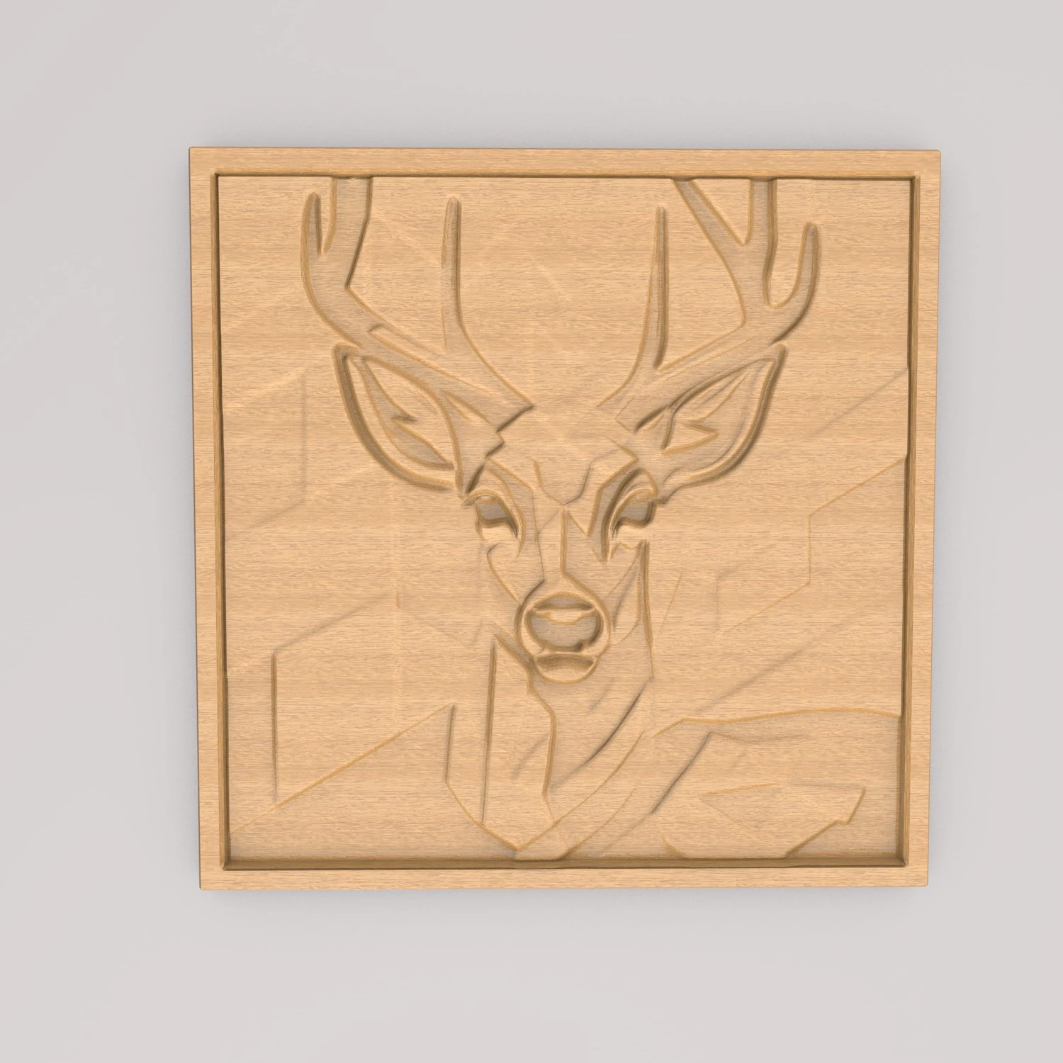 Deer Abstract Painting Wall Art APWA3D24 3D Print Model .c4d .max .obj .3ds .fbx .stl .blend 