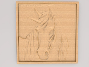 Horse Abstract Painting Wall Art APWA3D16 3D-printmodel
