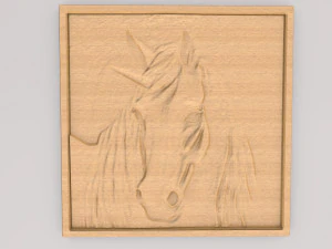 Arte della parete pittura astratta cavallo APWA3D16 Modello di stampa 3D