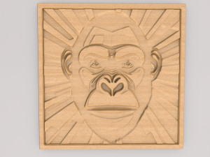 Ape Abstract Painting Wall Art APWA3D12 3D-printmodel
