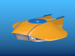 flying sub 3D Модель