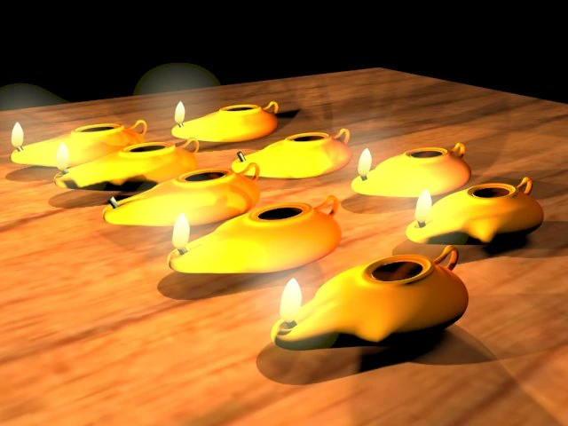 old lamp 3D Model .c4d .max .obj .3ds .fbx .stl .blend 