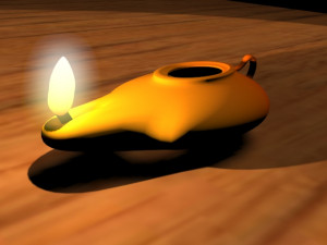 old lamp Modello 3D