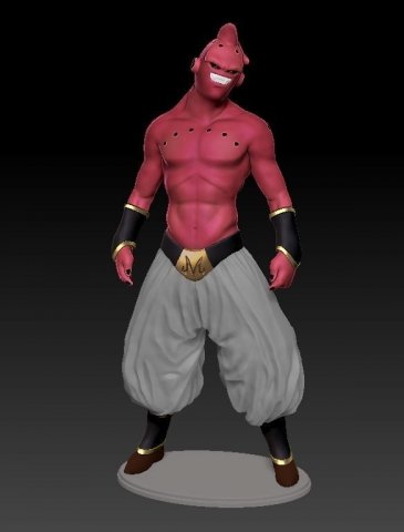 majin boo 25cm 3D Model .c4d .max .obj .3ds .fbx .stl .blend 