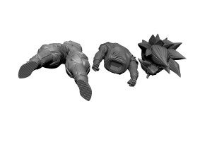 Goku Super Saiyan 3 3D print model 3D Модель
