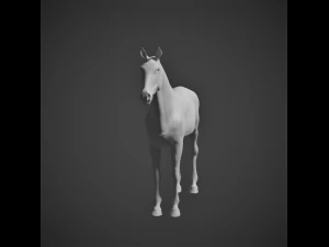 caballo de alta poli Modelo 3D