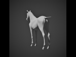 high poly horse 3D Модель