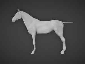 high poly horse 3D Модель