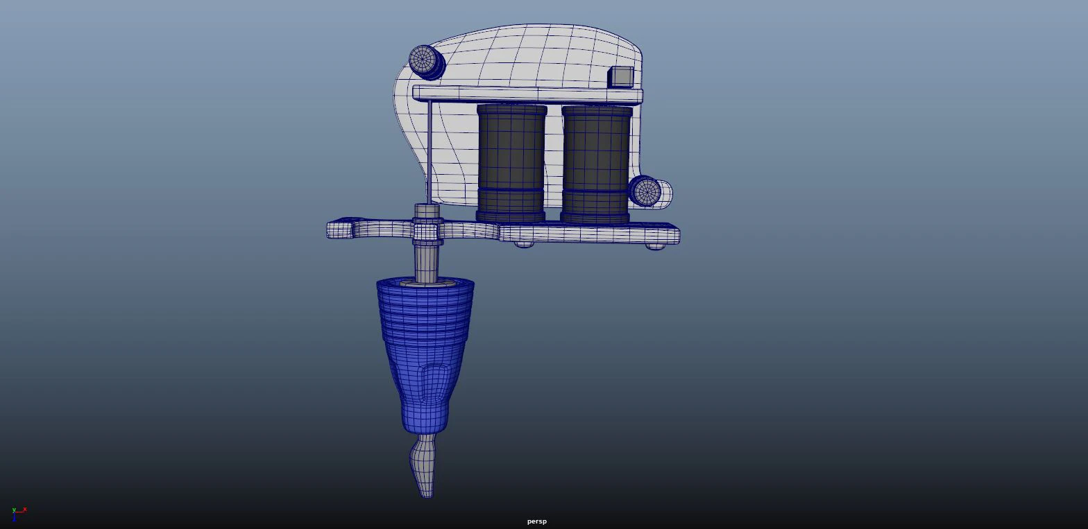 Tattomachine 3D Model .c4d .max .obj .3ds .fbx .stl .blend