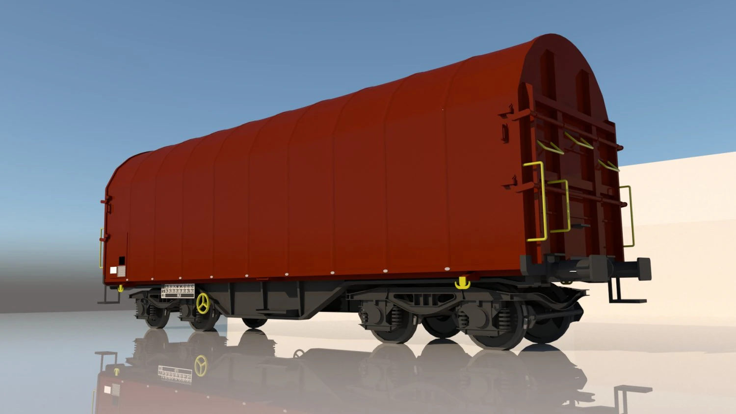 cargo wagon 3D Model .c4d .max .obj .3ds .fbx .stl .blend