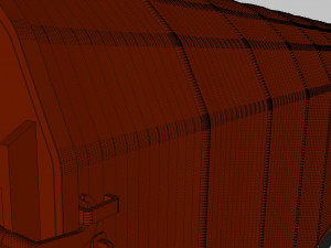 cargo wagon 3D 模型