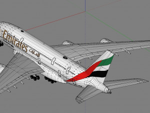 3d emirates airlines a380-861 3D 모델